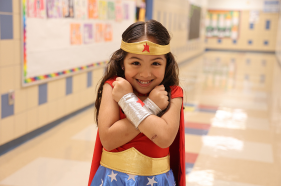  Gililland Elementary student dressed as wonder woman